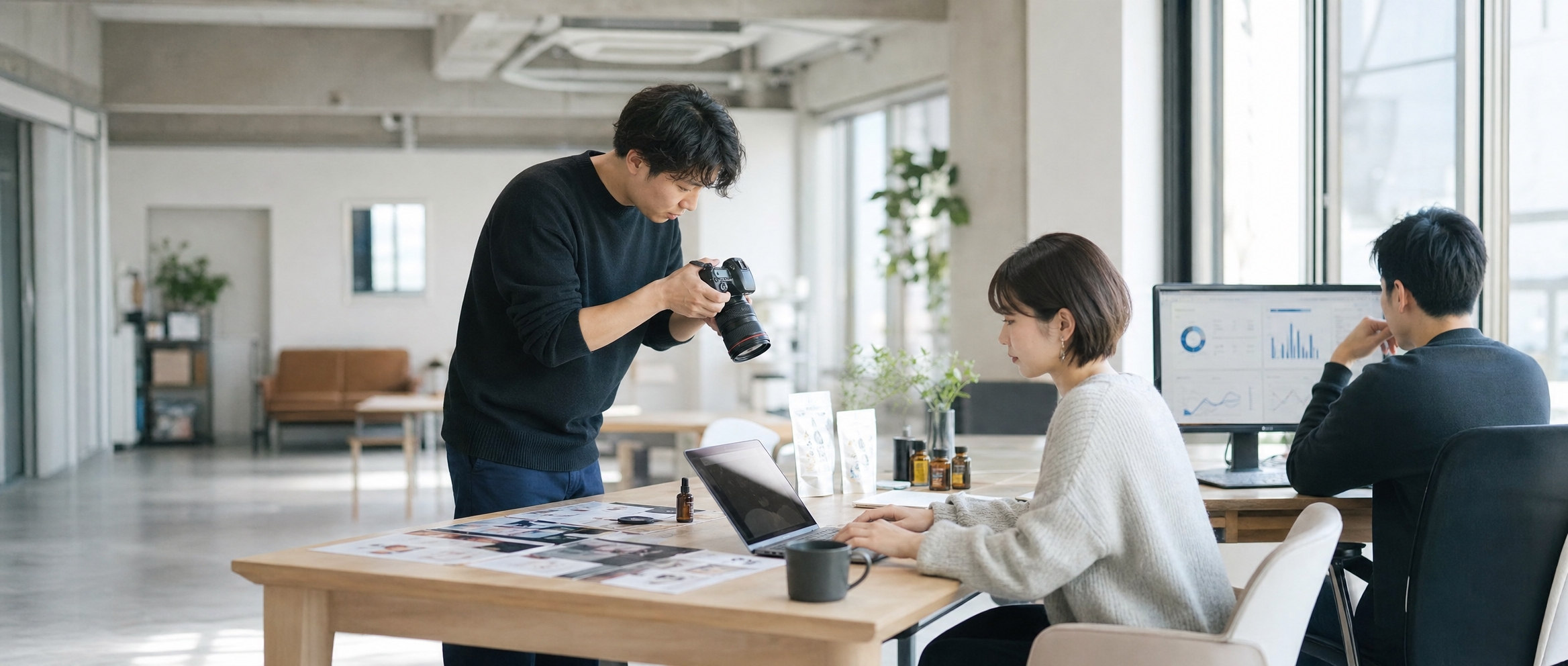 Zentryの担当チームがお客様に代わってSNS運用を代行する制作現場